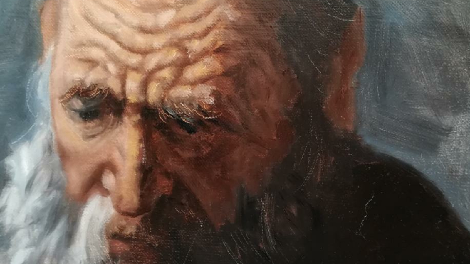 After Rembrandt - Portrait of an Old Man - Sara Calcagno